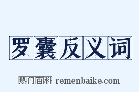 罗囊反义词是什么意思的图片